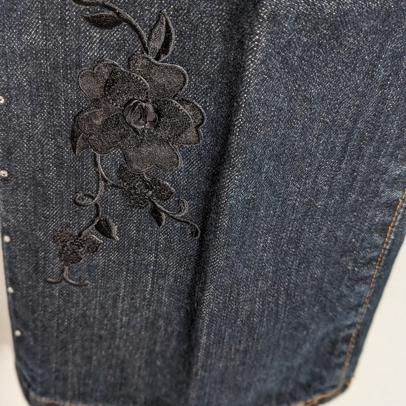 Polo Ralph Lauren L butterfly low rise modern boot cut jeans sz 4 - Picture 9 of 9